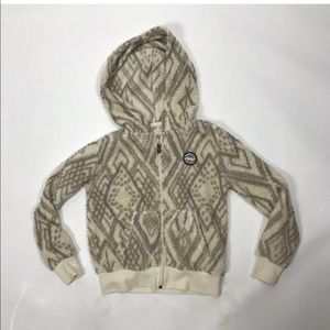 Billabong Tan Patch Accent Fuzzy Sweater Girls